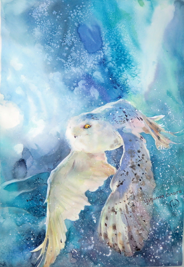 полярная сова символ пророчества картина Ольга Цурина